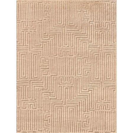 New Beige Colour Moroccon Design Wool Rug